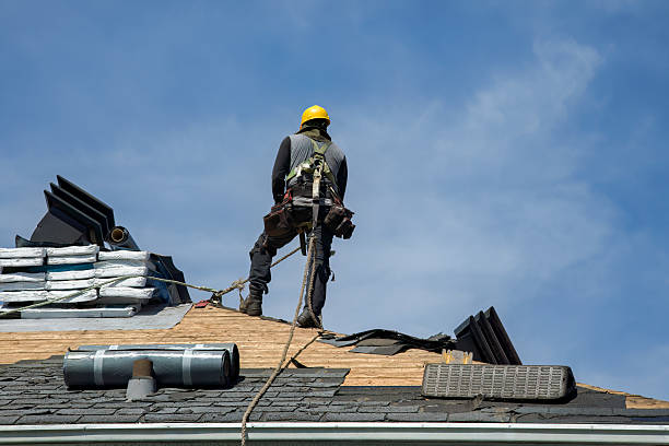 Professional Roofing technician working in Gracemont, OK